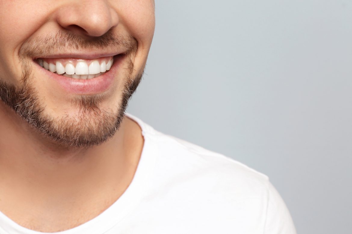 closeup of man smiling