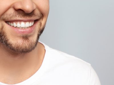 closeup of man smiling
